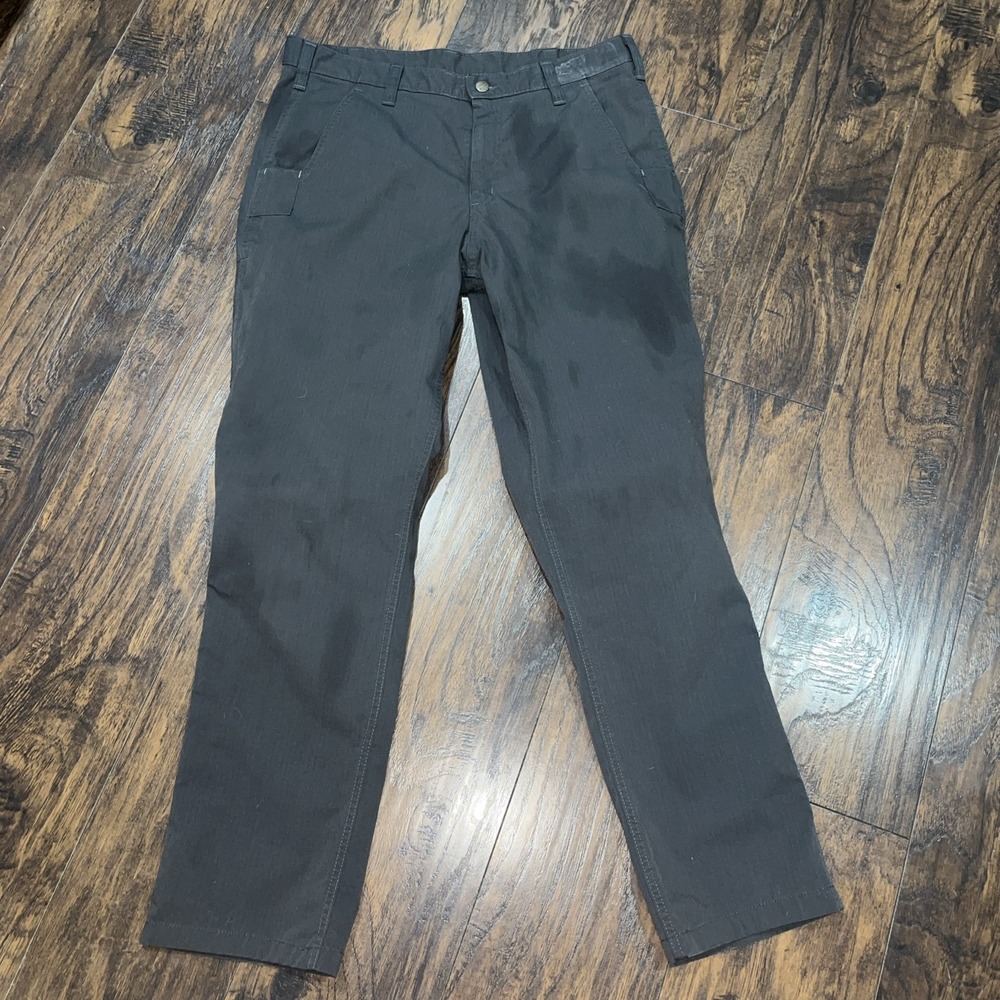 Carhartt‎ 34x32 Relaxed Fit Rental Work Pants Heavy Grease Stained Workwear
